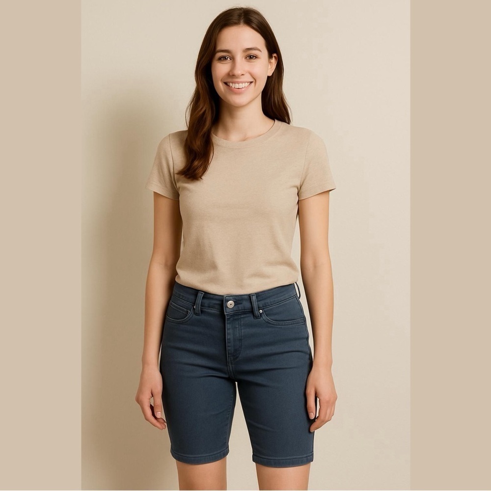 Suko Jean Shorts 10 Stretchy Blue